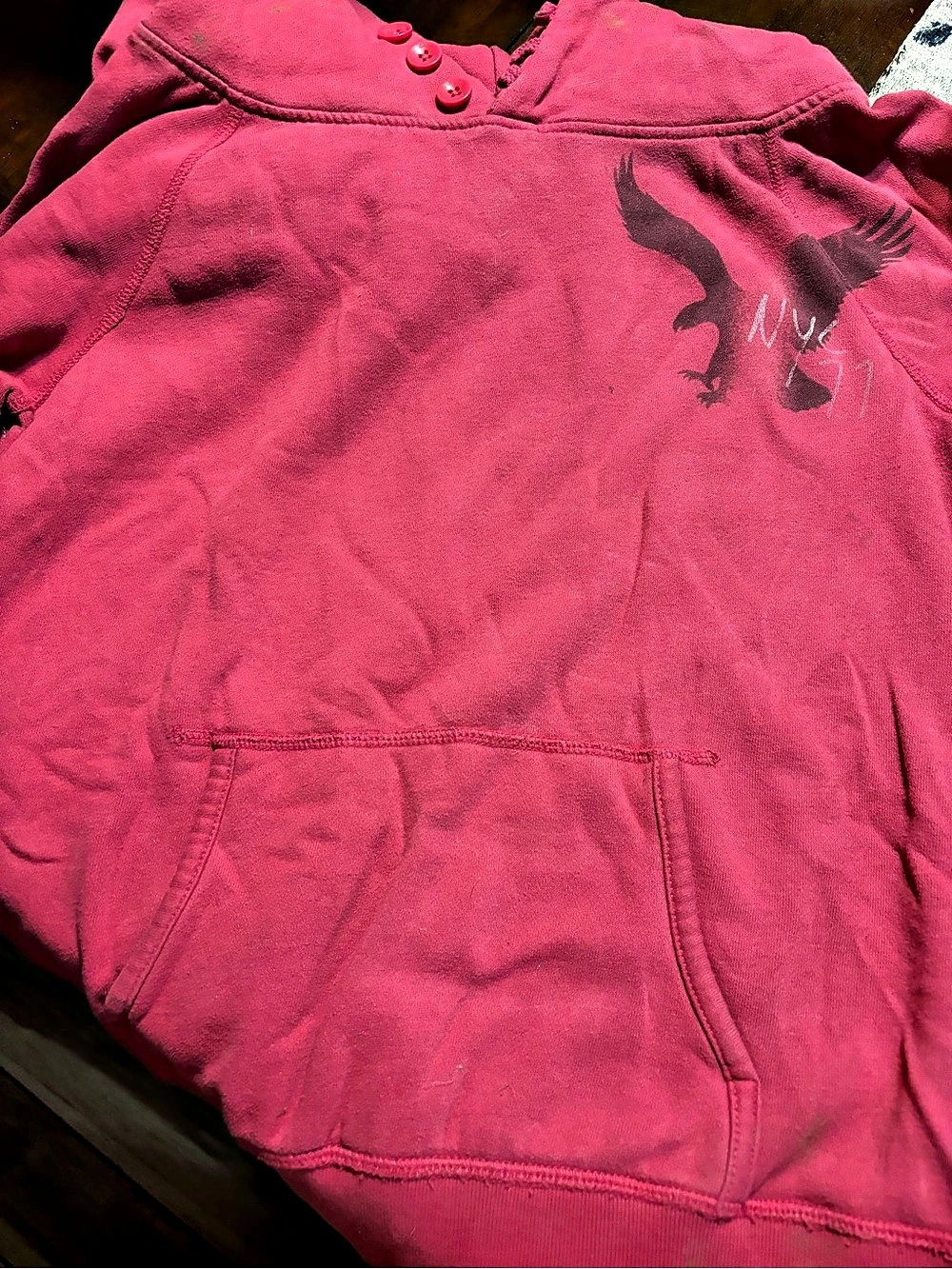 American Eagle Outfitters Pink Graphic Hoodie